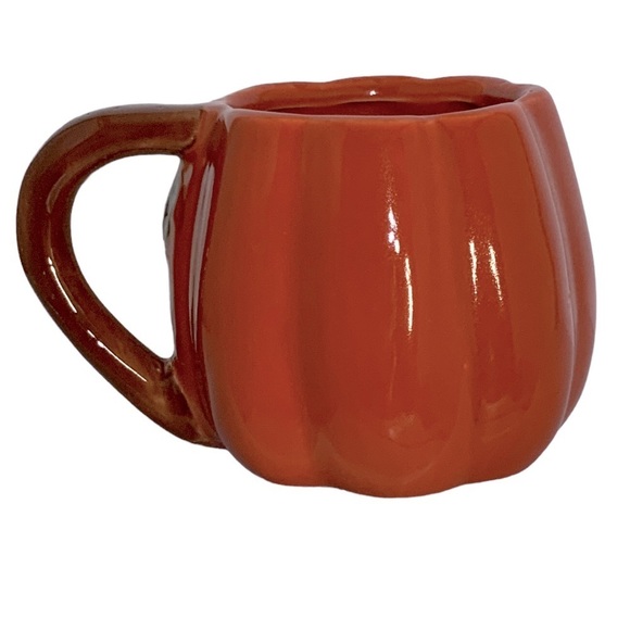 Harvest Pumpkin Mug Artisan Hand Painted Glazed Ceramic Functional Art - Picture 5 of 15